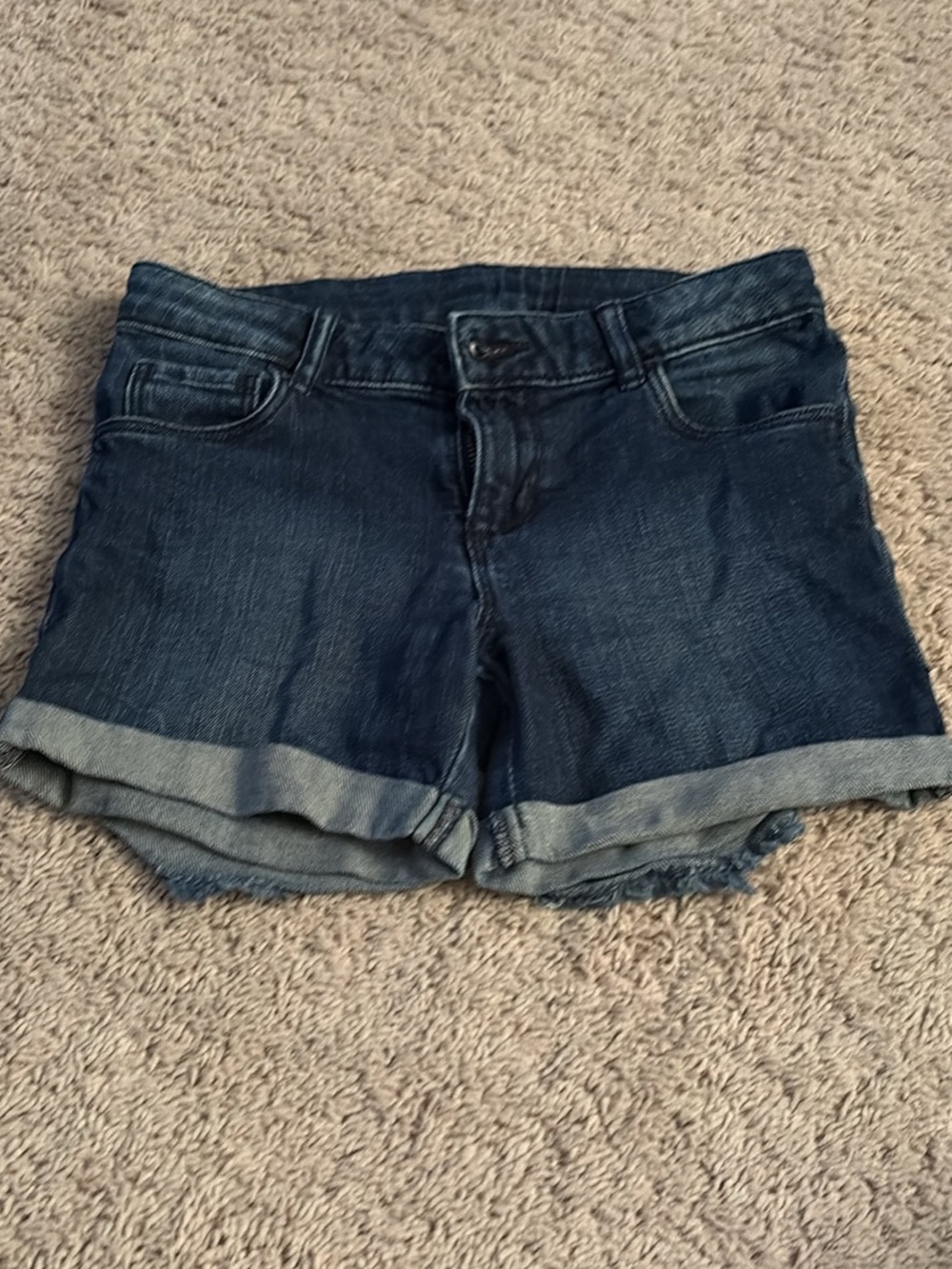 Joe Fresh Dark Blue Denim Cuffed Shorts